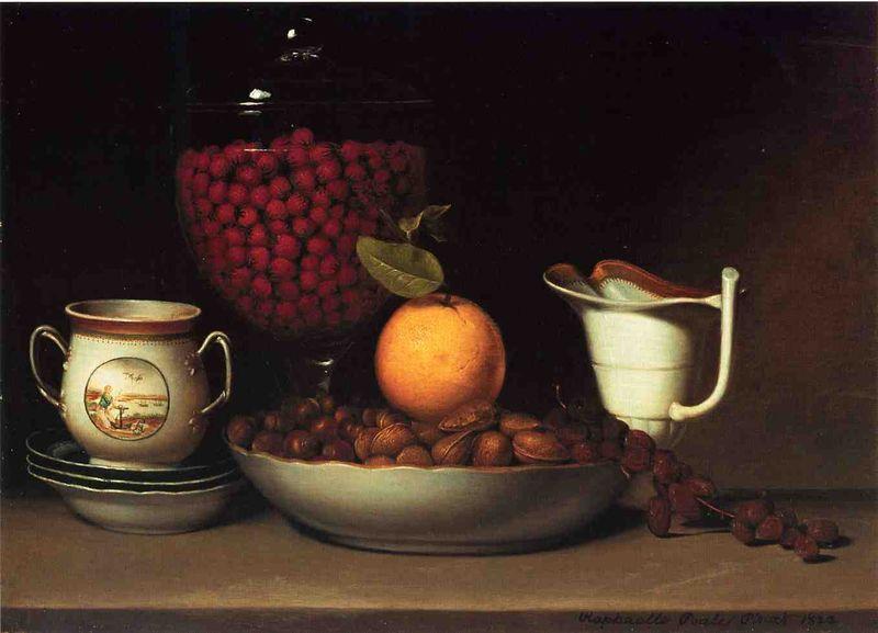 Raphaelle Peale Strawberries, Nuts oil painting picture